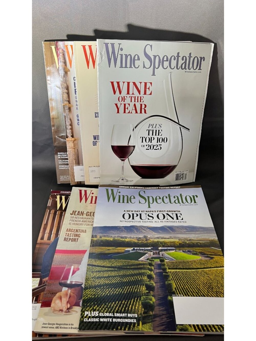 Wine Spectator Magazine Set 2025 Highlights Top 100 Editions